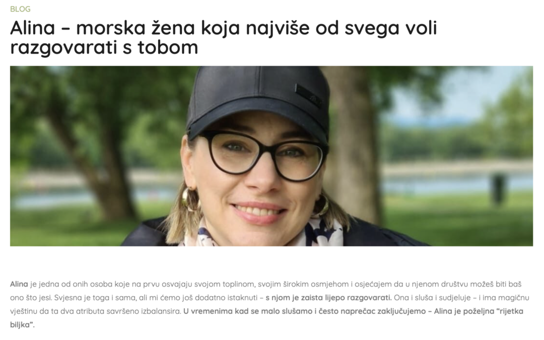 Alina – morska žena koja najviše od svega voli razgovarati s tobom